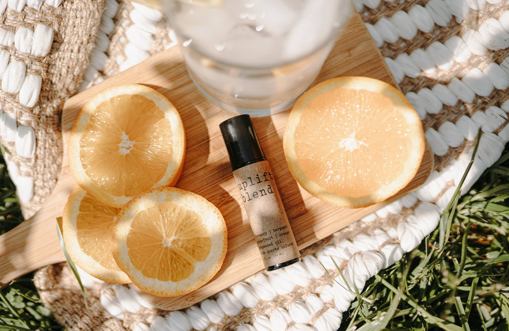 Uplift Rose Quartz Roll On | Made w/ Essential Oils & Crystal