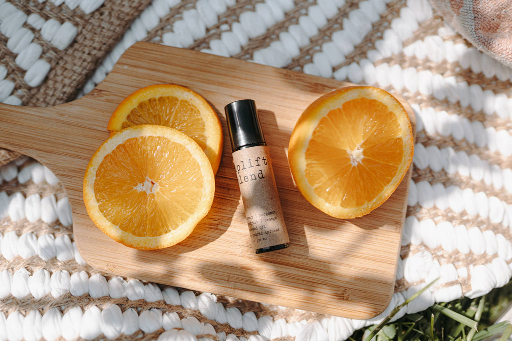 Uplift Rose Quartz Roll On | Made w/ Essential Oils & Crystal