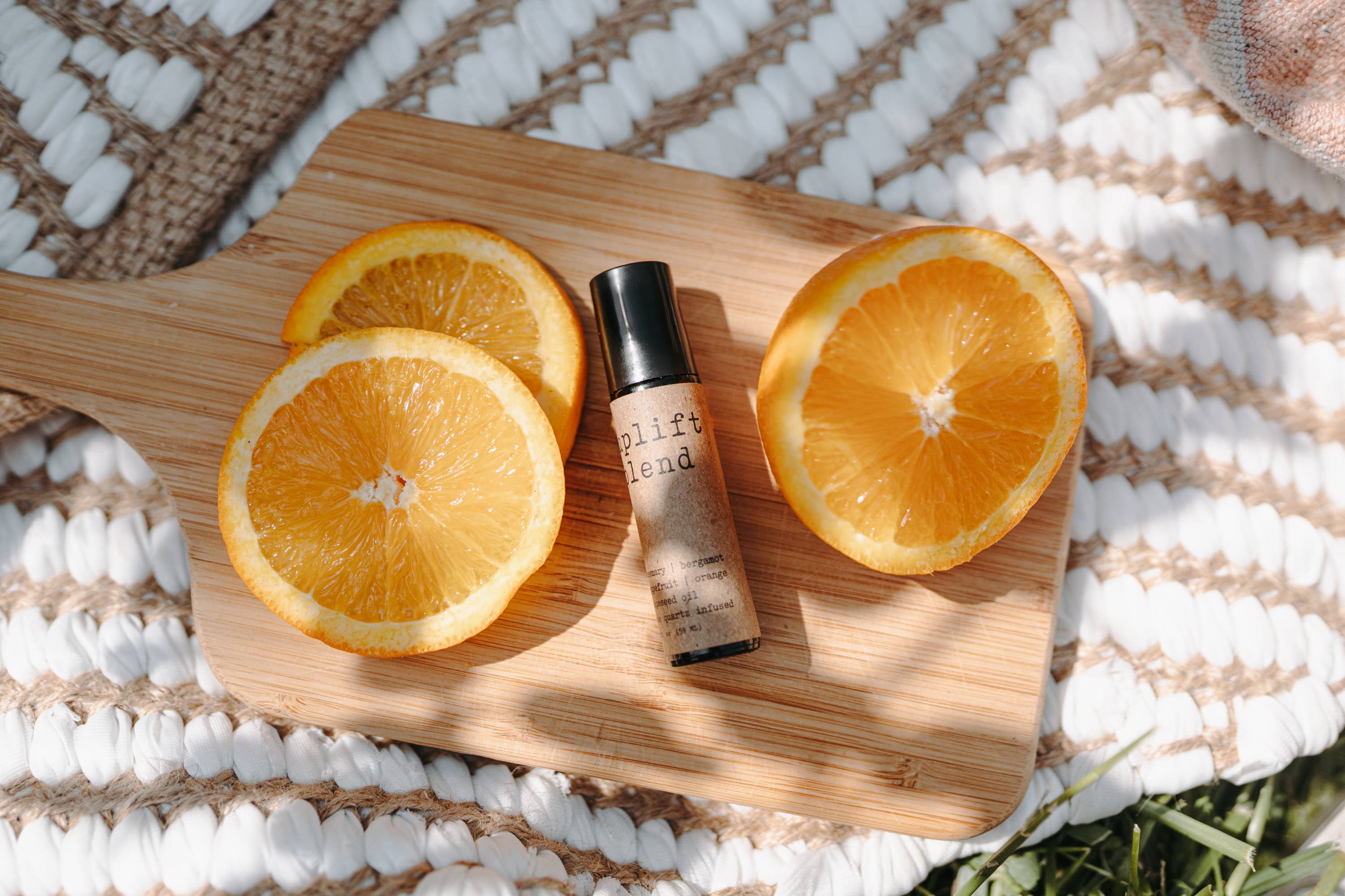 Uplift Rose Quartz Roll On | Made w/ Essential Oils & Crystal