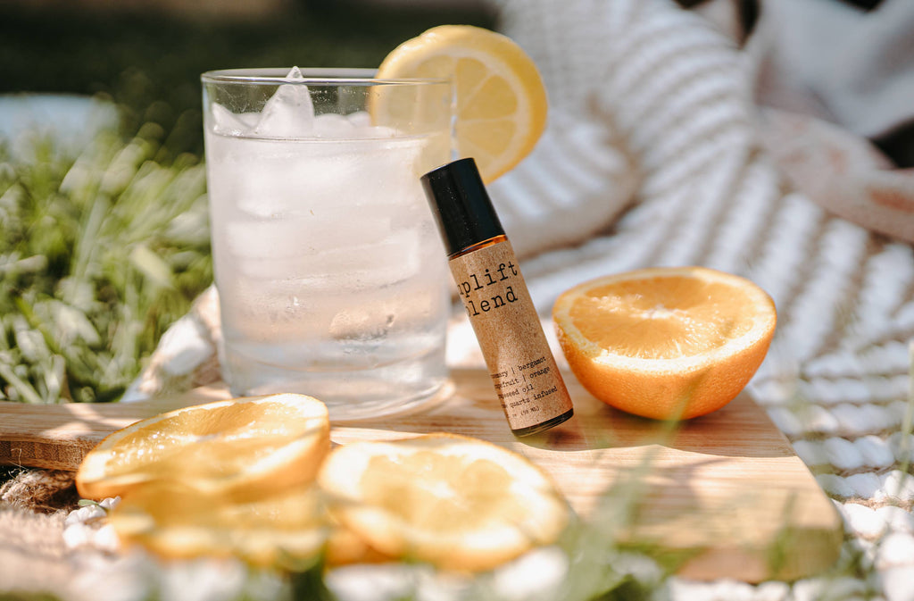 Uplift Rose Quartz Roll On | Made w/ Essential Oils & Crystal